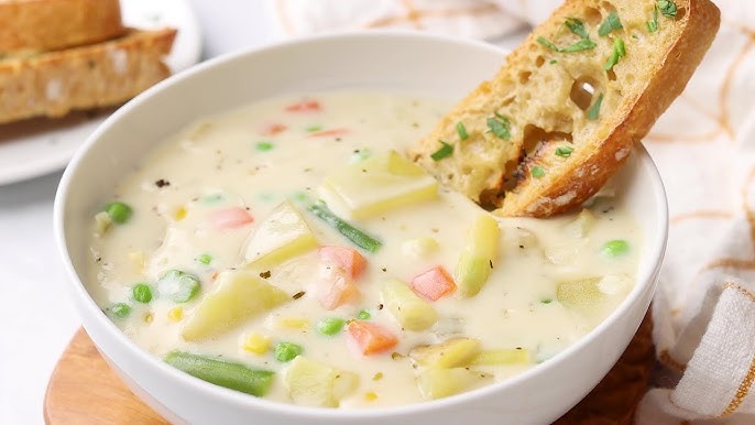 Creamy Vegetable Soup Prepare