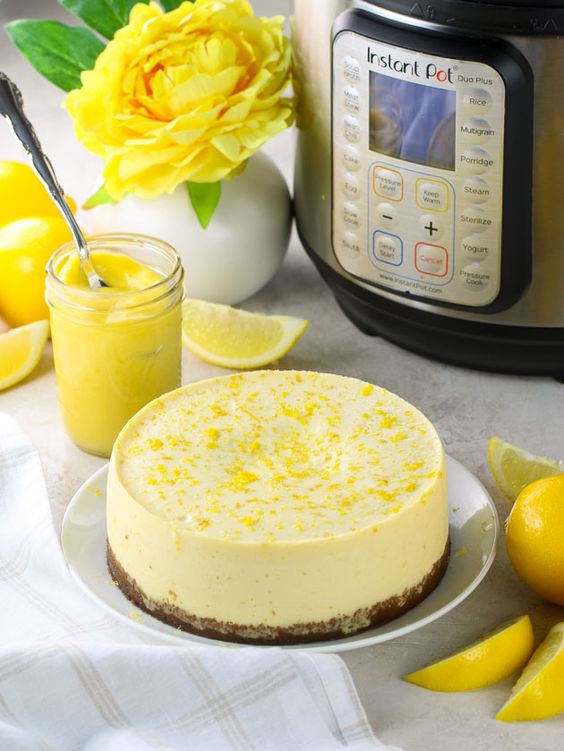Instant Pot Lemon Cheescake