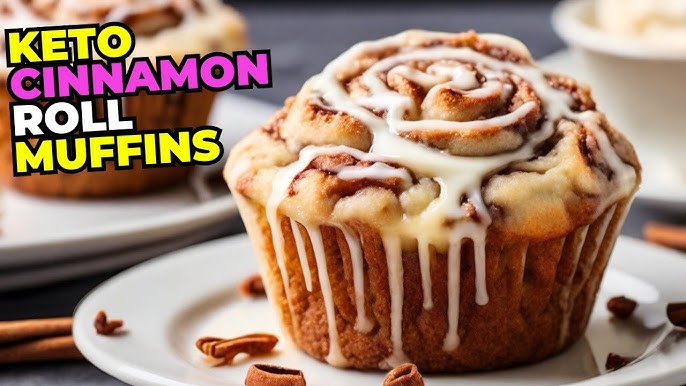 LOW-CARB CINNAMON ROLL MUFFINS